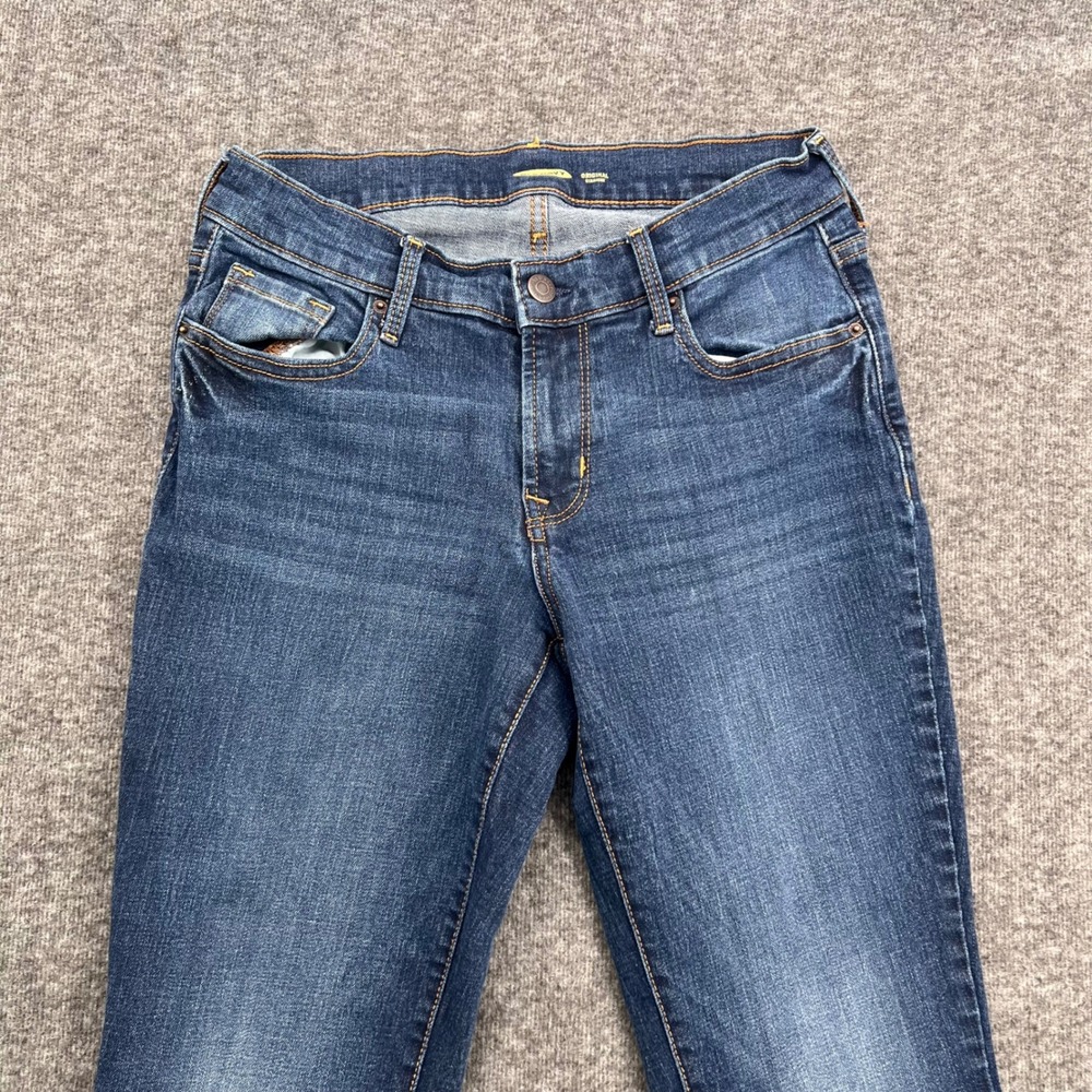 Old Navy Original Straight Jeans Womens 4 Medium Wash Stretch Blue Denim Pants - Picture 2 of 14